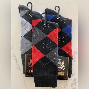 Argyle Socks Unisex Bundle of 3